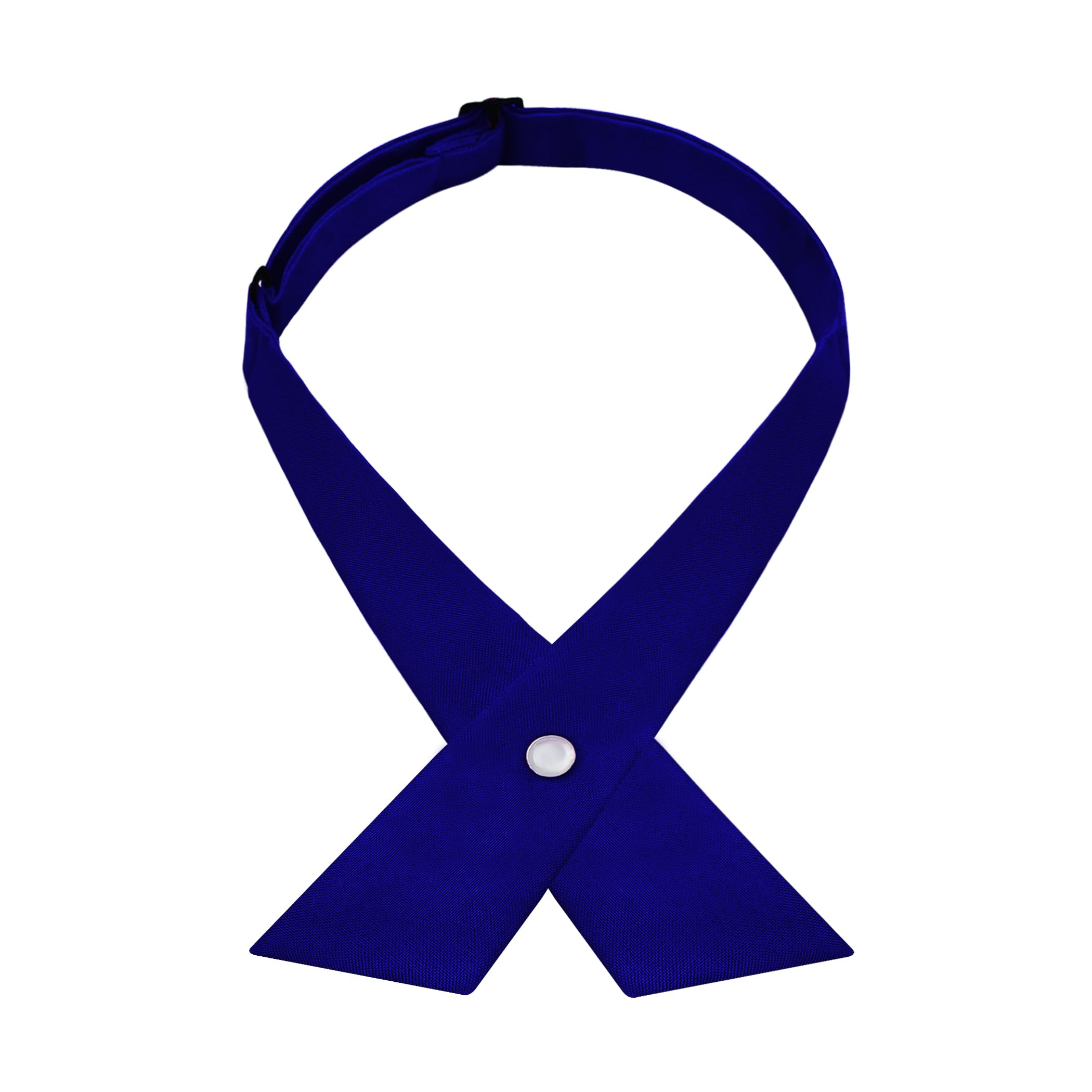 Syaya Women's Royal Blue Cross Bow Tie For Or Men, Boy Crossover Bowtie For Girls Uniform & Lolita Or Cosplay T-Shirt Accessory W-B-T2, One Size