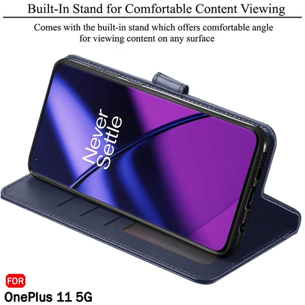 OnePlus 11 5G Flip Case - Leather Wallet Stand -4