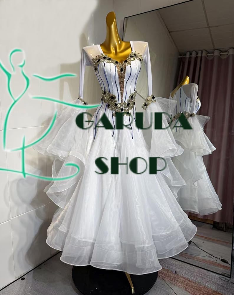 B1652☆SM☆緑/ミントブルー/スワロMIX/スタンダードドレス☆社交