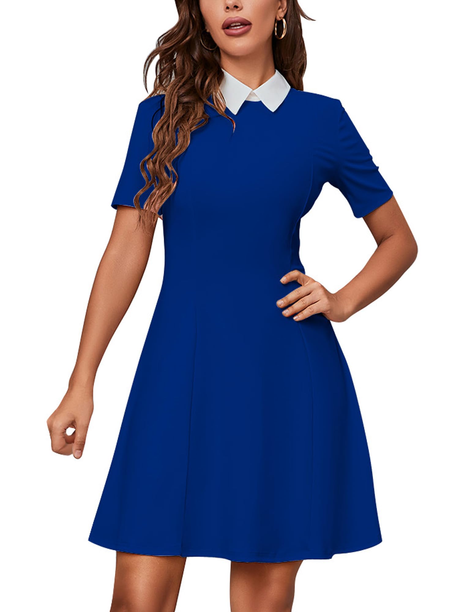 princess polly baby blue dress Snapklik.com : Womens Peter Pan Collar Lucy Van Pelt Charlie Brown Sally  Violet Beauregarde Costume Dresses XS