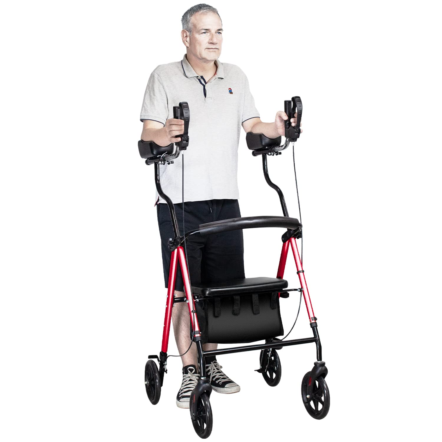Buy Walroll Walkers for Seniors with Seat, Stand UP Rollator Walkers
