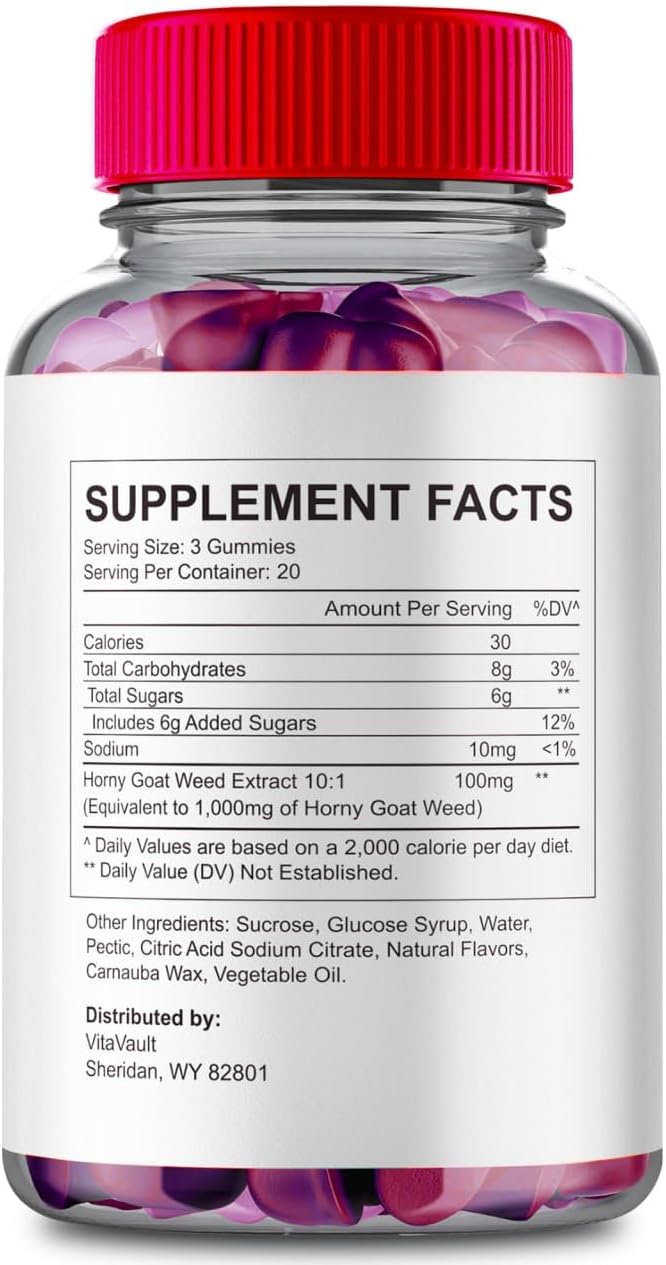 VitalGrowXL Gummies, Fórmula Avanzada, Máxima Fuerza, con Jugo de Remolacha y B12 miniatura 2