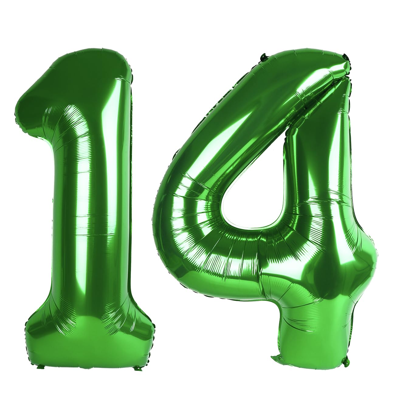 Green Number 14 Balloon 40 Inch, 14th Birthday Party Decorations Men Women