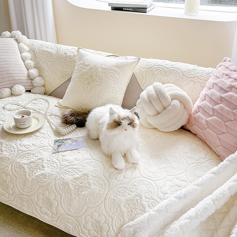 Housse de canapé protège-canapé en coton pour stopper les griffures de chat