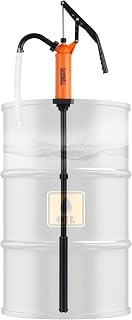 SMART JERRY 55 Gallon Drum Pump: Heavy-Duty Manual Lever Action for Water, DEF, Diesel & Corrosives - 9-14 oz/Stroke, Fits 5-55 Gallon Drums