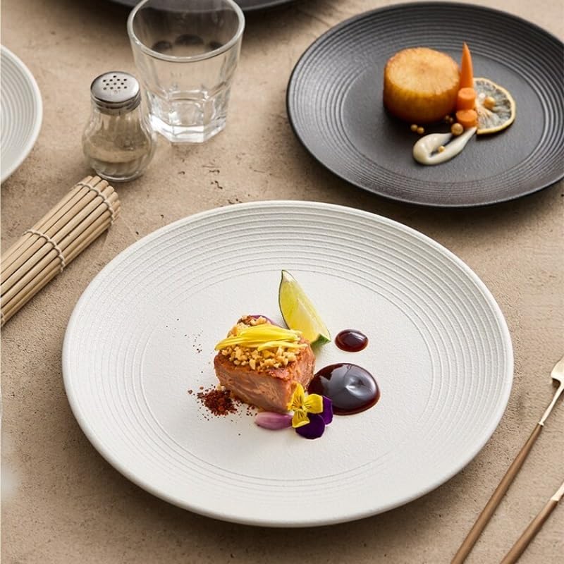 Assiettes Service de Table Assiette à Steak de Style occidental, assiette pâtes, plat service Commercial japonais, maison, Plate en céramique(A,M)