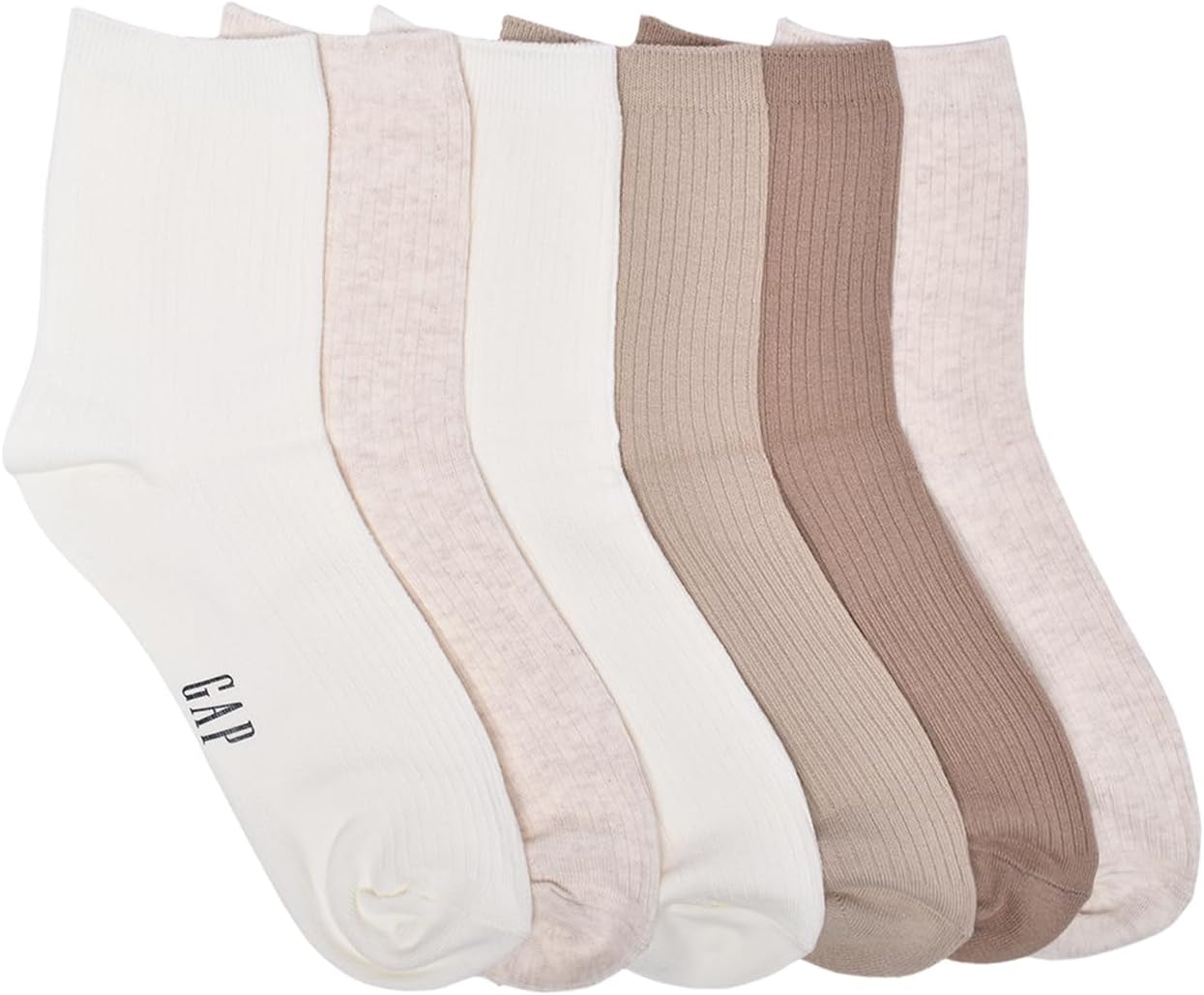 GAP Women's Crew Socks, Multi-Pack Adult Socks, Soft & Stretchy, Comfortable - Image 2