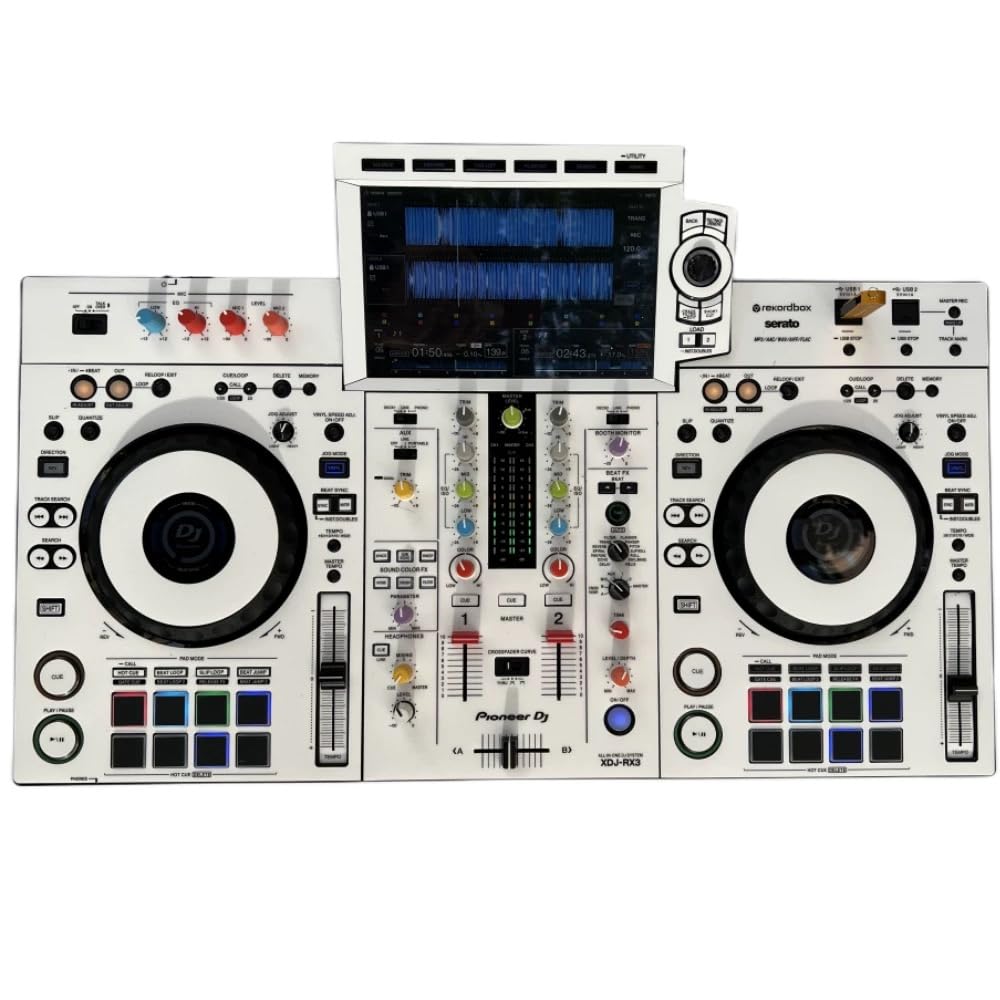 Protective Cover Skin for Pioneer DJ XDJ-RX3 Film Sticker (White)