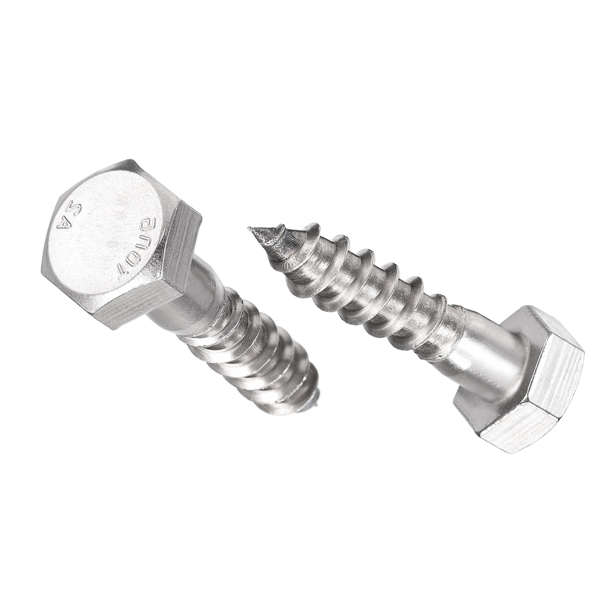 Unifizz 10 Pcs Hex Lag Screws, M10 x 40mm 304 Stainless Steel Wood Bolts, Half Thread Self-Tapping Screws for Timber and Decking, Heavy Duty Fasteners â image 1