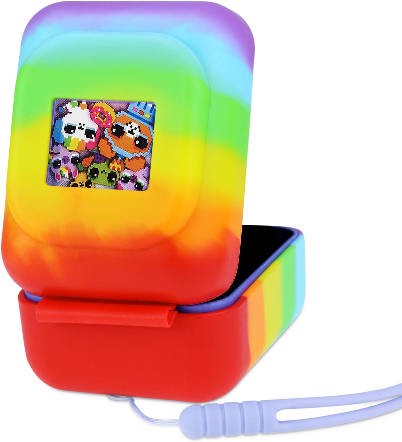 Carry Case Compatible with Bitzee Interactive Digital Pet, Silicone Cover Compatible with Bitzee Purple and Mint Version Only