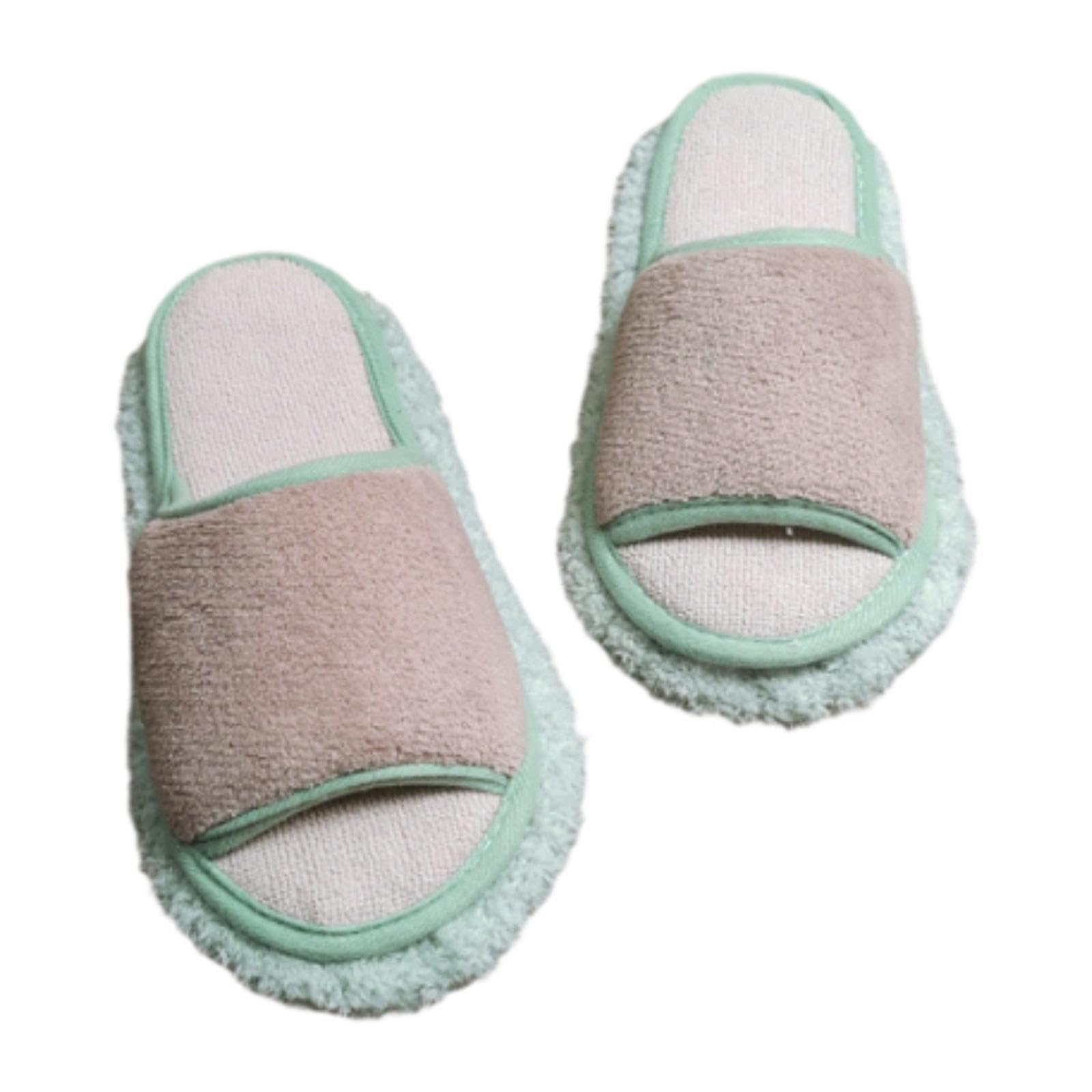 Cleaning Mop Slippers Mute Cleaner for Dusting Home Floor Dust Dirt Cleaning Khaki Green 26.5cm|Home & Garden | Household Supplies & Cleaning | Carpet & Floor Sweepers-picture-31