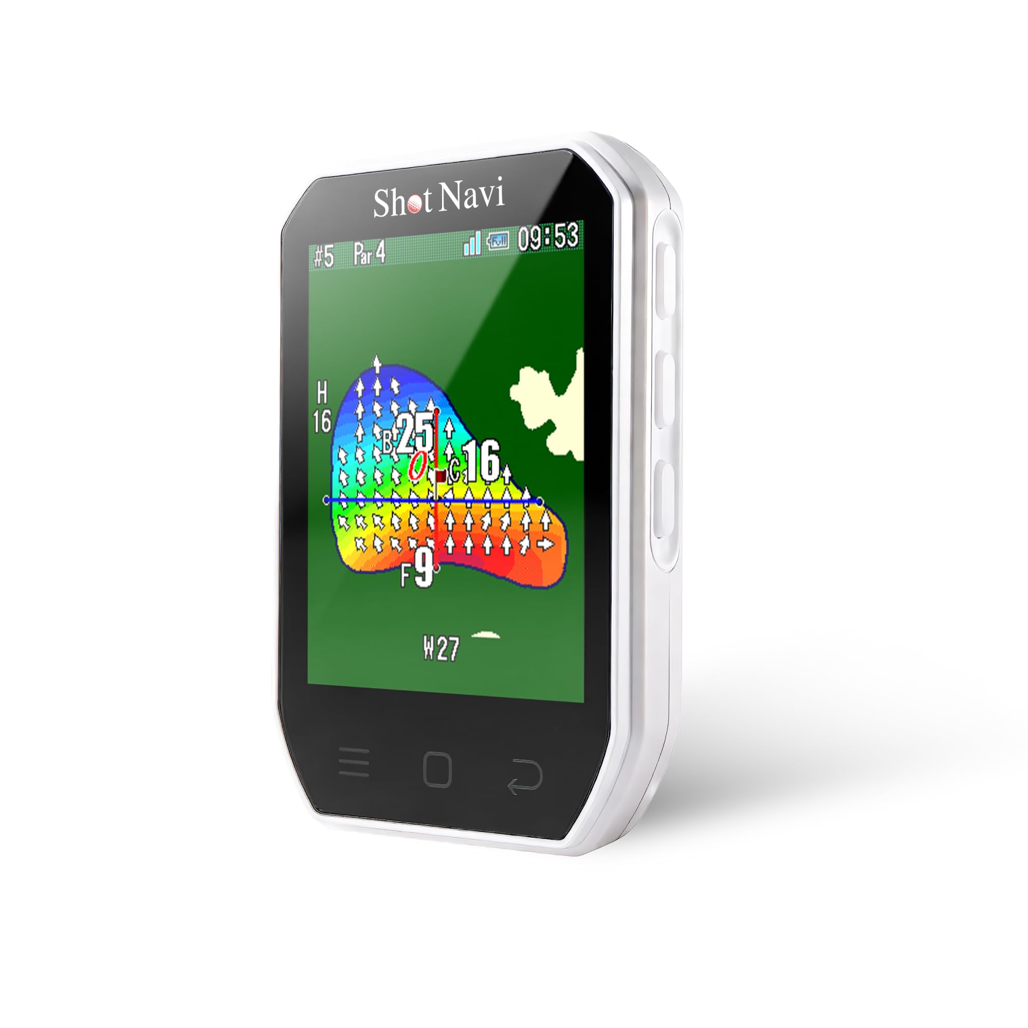 Amazon | Shot Navi(ショットナビ) Granz neo WH ゴルフGPS どでか文字