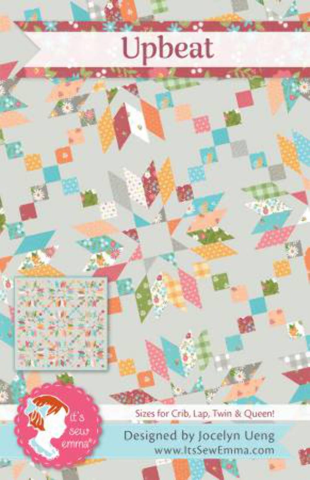 It's Sew Emma Blue, White It's Sew Emma's Rhythmical Upbeat Quilt Pattern