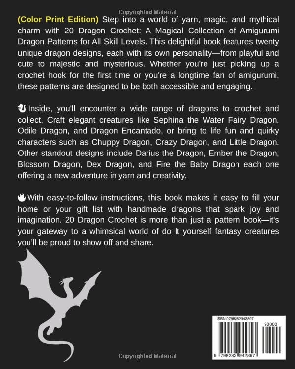 20 Dragon Crochet: A Magical Collection of Amigurumi Dragon Patterns for All Skill Levels - Image 2