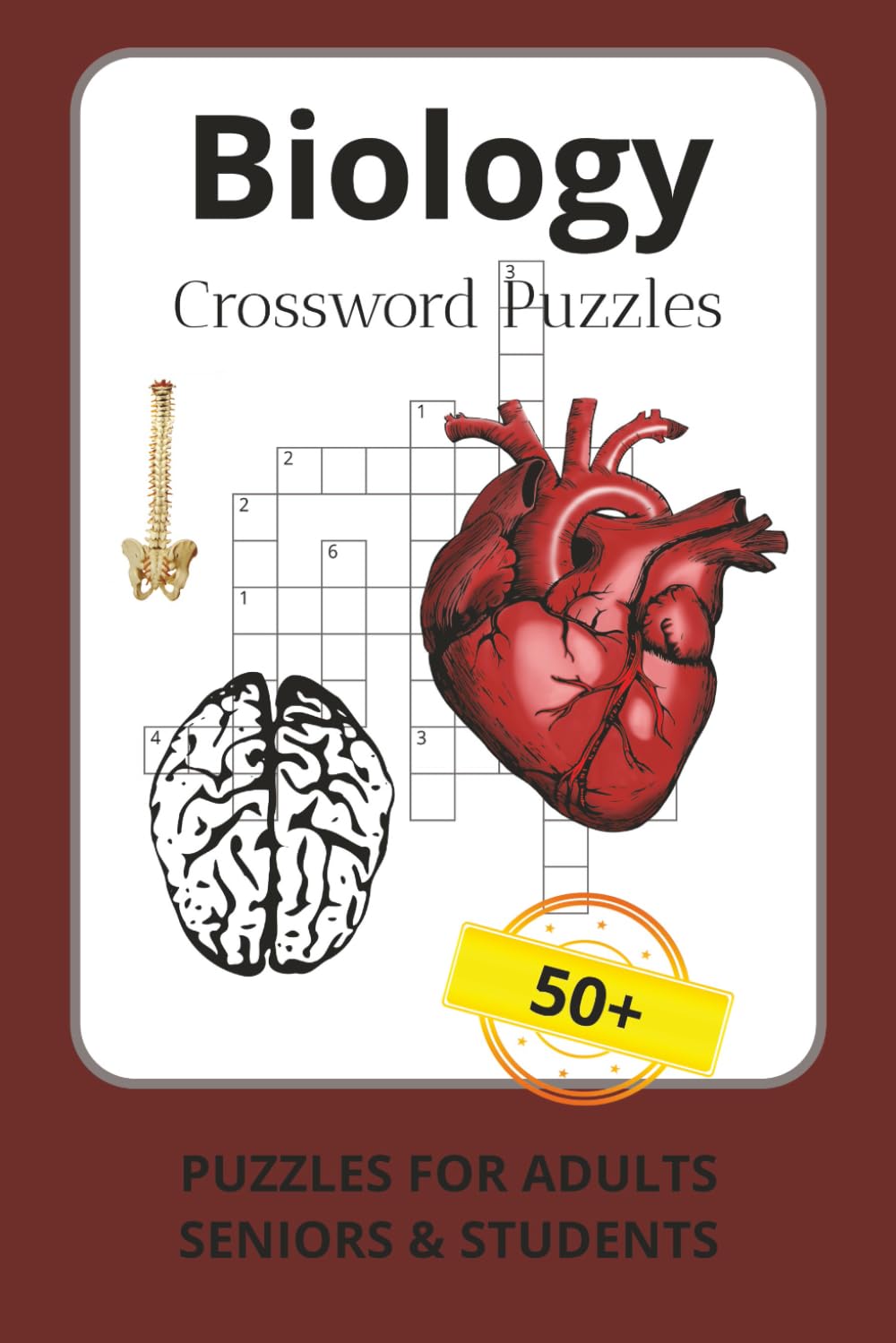 Biology Crossword Puzzles: Crossword Puzzles with Easy to Read Print about Biology, Anatomy and More | Help with learning biology and anatomy ... Gift for Vacations, Holidays, Relaxation