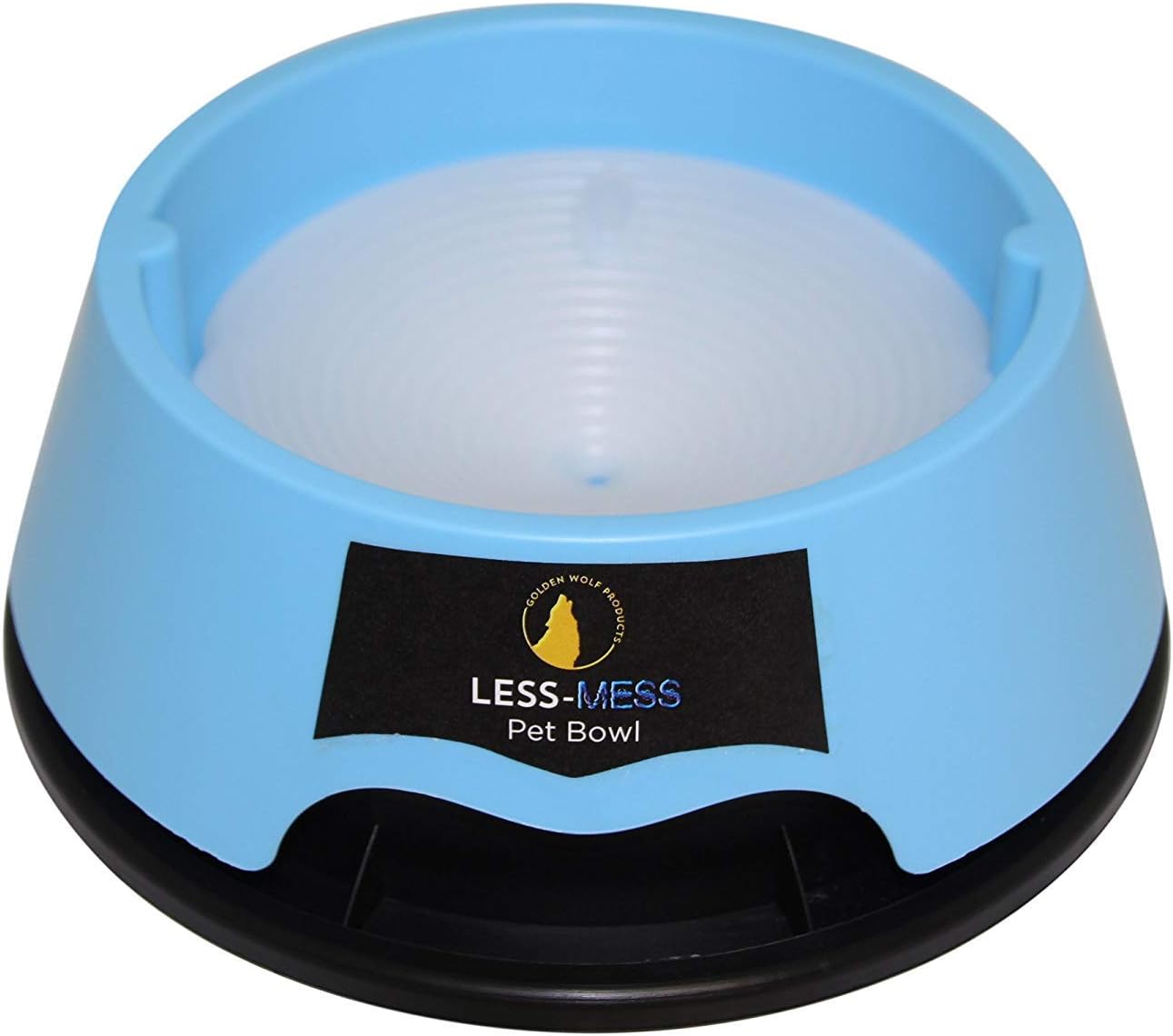 Dripless Water Bowl, Anti gulping, Spill Proof, no Skid, no Mess - Great for Dogs or Cats (Small or Large Breeds up to 100 lbs) - only Holds 24oz of Water to Keep Water Fresh