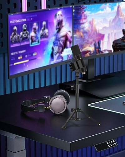 Miniatura 6 de Soporte de clip de micrófono mejorado, soporte de micrófono ajustable universal para todos los tamaños de micrófonos de 1.260 in a 2.362 in, con