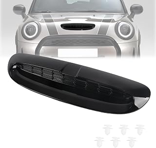 Air Vent Hood Scoop Compatible with Mini Cooper S F54 F55 F56 F57 2014-2024 | Glossy Black, Custom Body Surface Fit, Optimized Airflow Cooling, Bolt-On Direct Installation