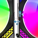 Ant Esports Infinity Flow 3 in 1 120mm ARGB Case Fan Kit with ARGB Infinity Mirror Design and Daisychainable Connections, 2000 RPM, 58.23 CFM Airflow - Black gallery image