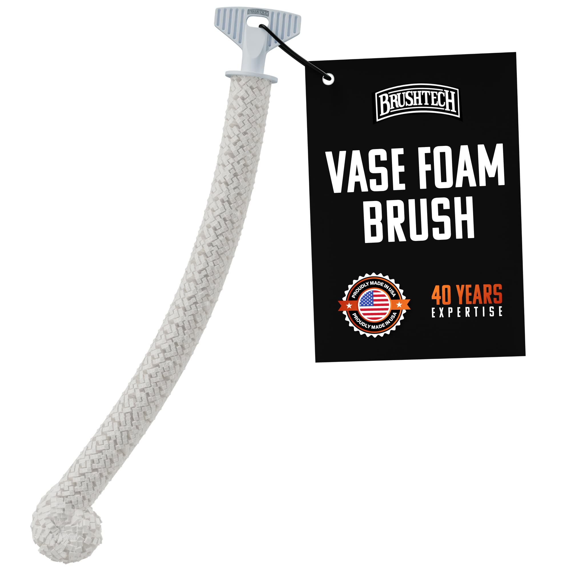 Amazon.com: Brushtech Vase Essentials Foam Brush, Heavy-Duty 16.5