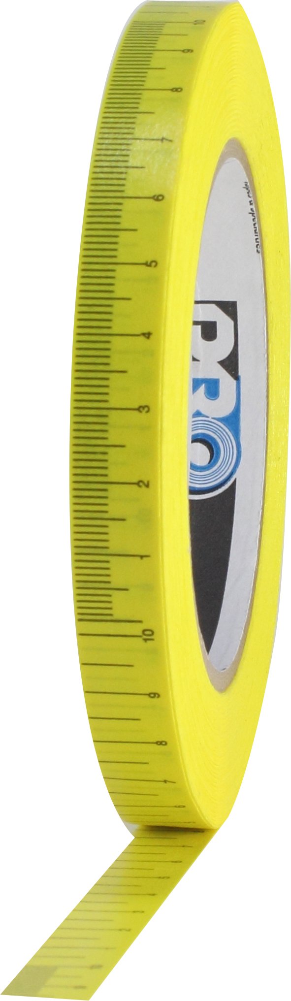 ProTapes Pro - Cinta métrica de goma sintética con parte trasera plana, 1 m perforada, 5.9 mil de grosor, 45 m de largo x 24 mm de ancho (paquete de 1)