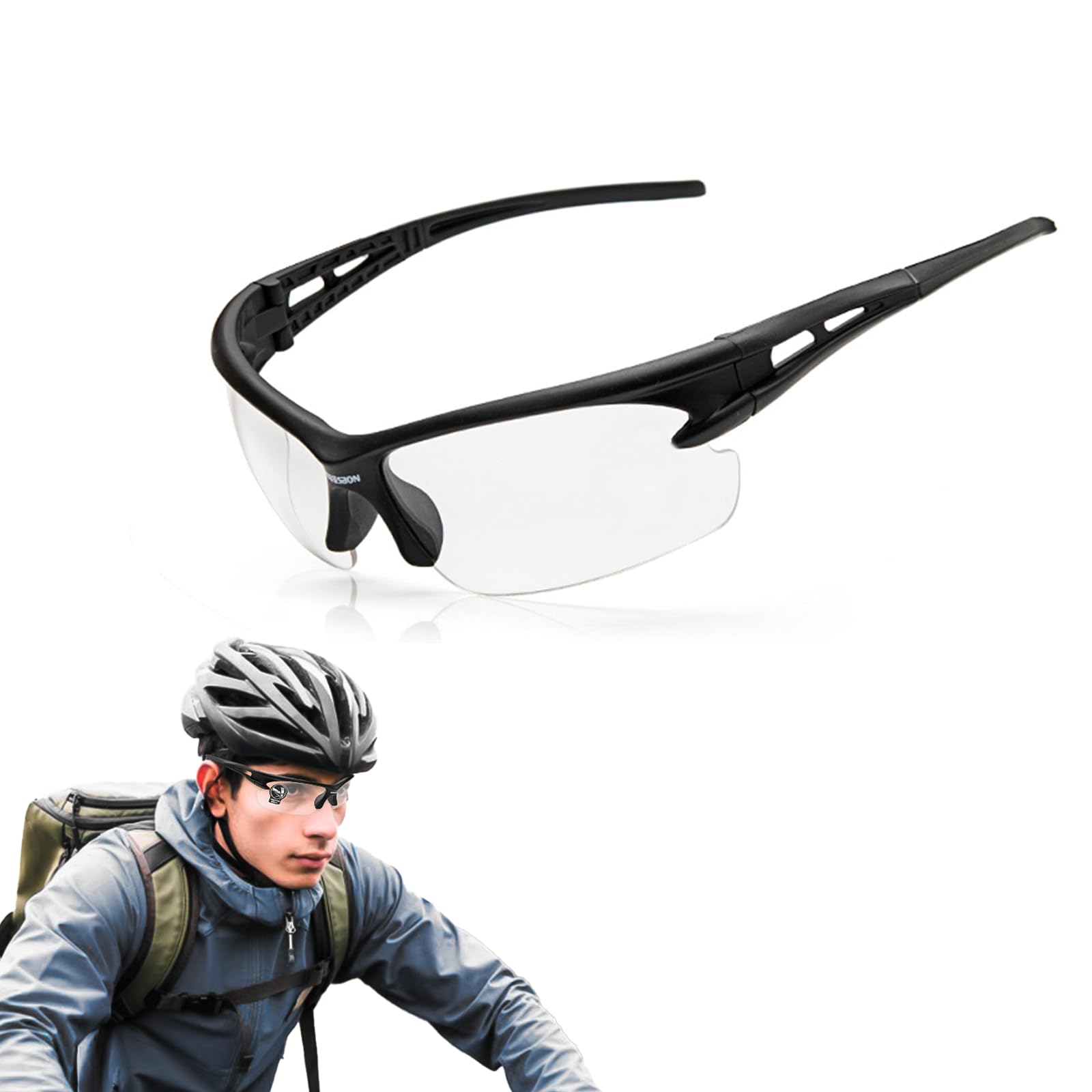 Sponsored Ad – Esoes Polarized Cycling Glasses for Men Women, Windproof Anti-fog Clear Sports Glasses, UV 400 Protection Cycling Glasses for Running Driving Hiking Ski