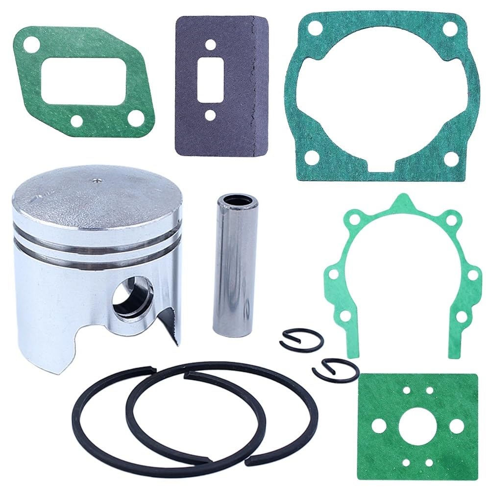 Kit Completo de Juntas de Anillos de pistón de 40mm, Apto for desbrozadora de Motor de 43cc 40-5 BC430 CG430 1E40F-5 TL43, Pin de 10mm