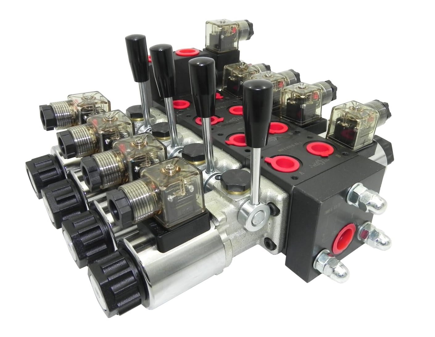 Handsteuerventil Handhebelventil 40L 12V 4 fach elektrisch oder Hebel PSRMWE 4
