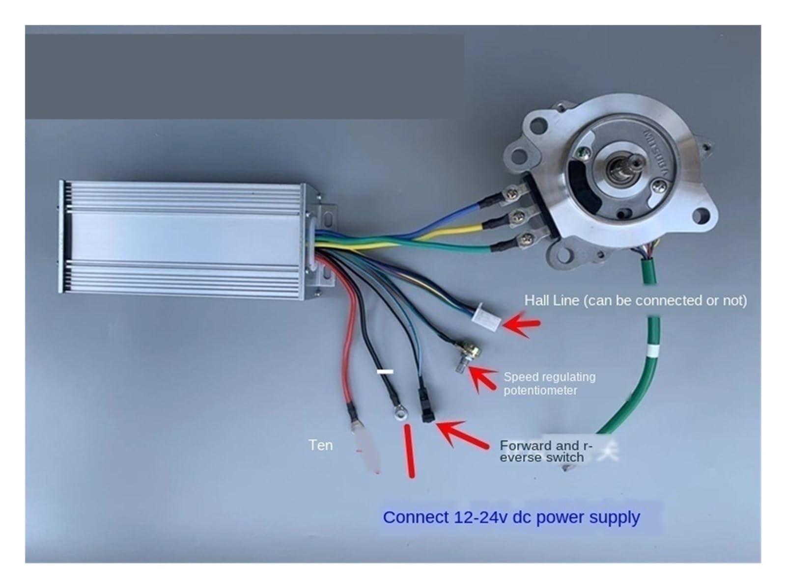 DC12 V-24 V bezszczotkowy kontroler silnika, bezszczotkowy sterownik, 800 W, 40 A