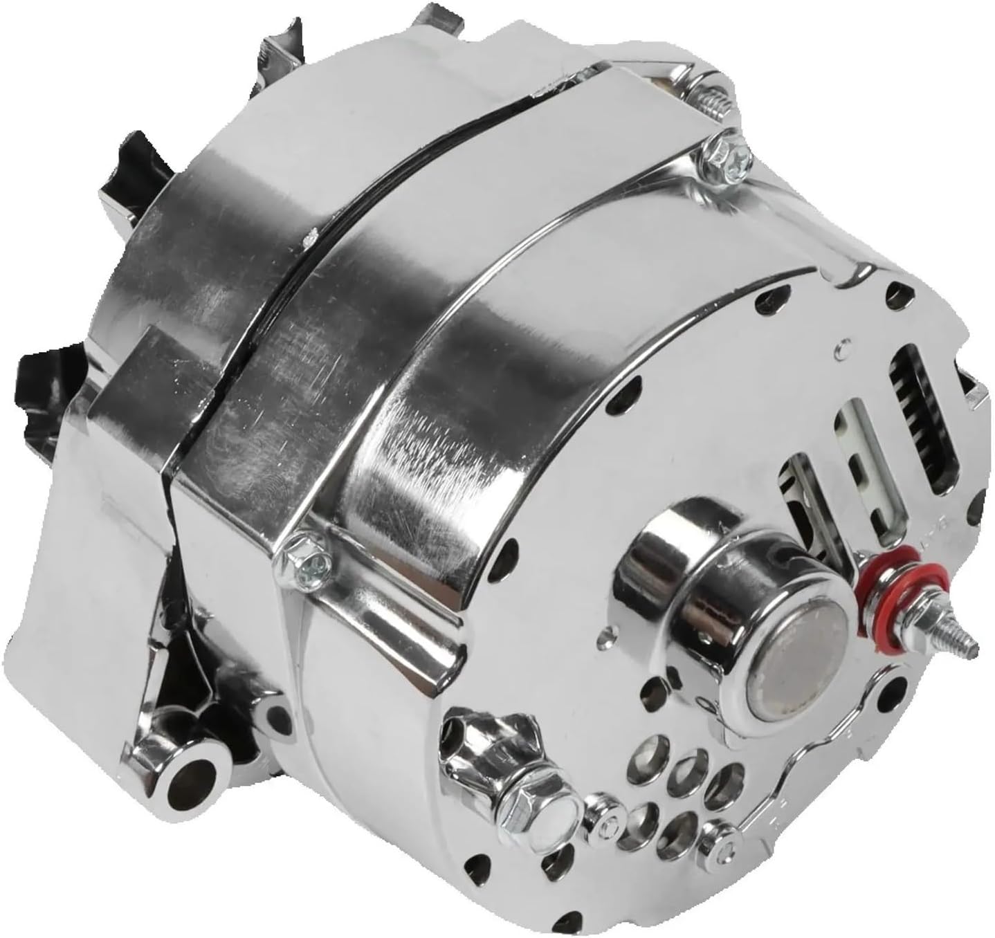 1 PC Chrome Alternator ADR0335-C Compatible for GM 305 350 BBC SBC 1968-1997 Car Replacement Parts Auto Accessories