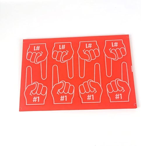 Miniatura 4 de 8 piezas de espuma para dedos de animación para las manos de espuma para animar a los deportes olímpicos, conciertos, regalos de fiesta (azul)