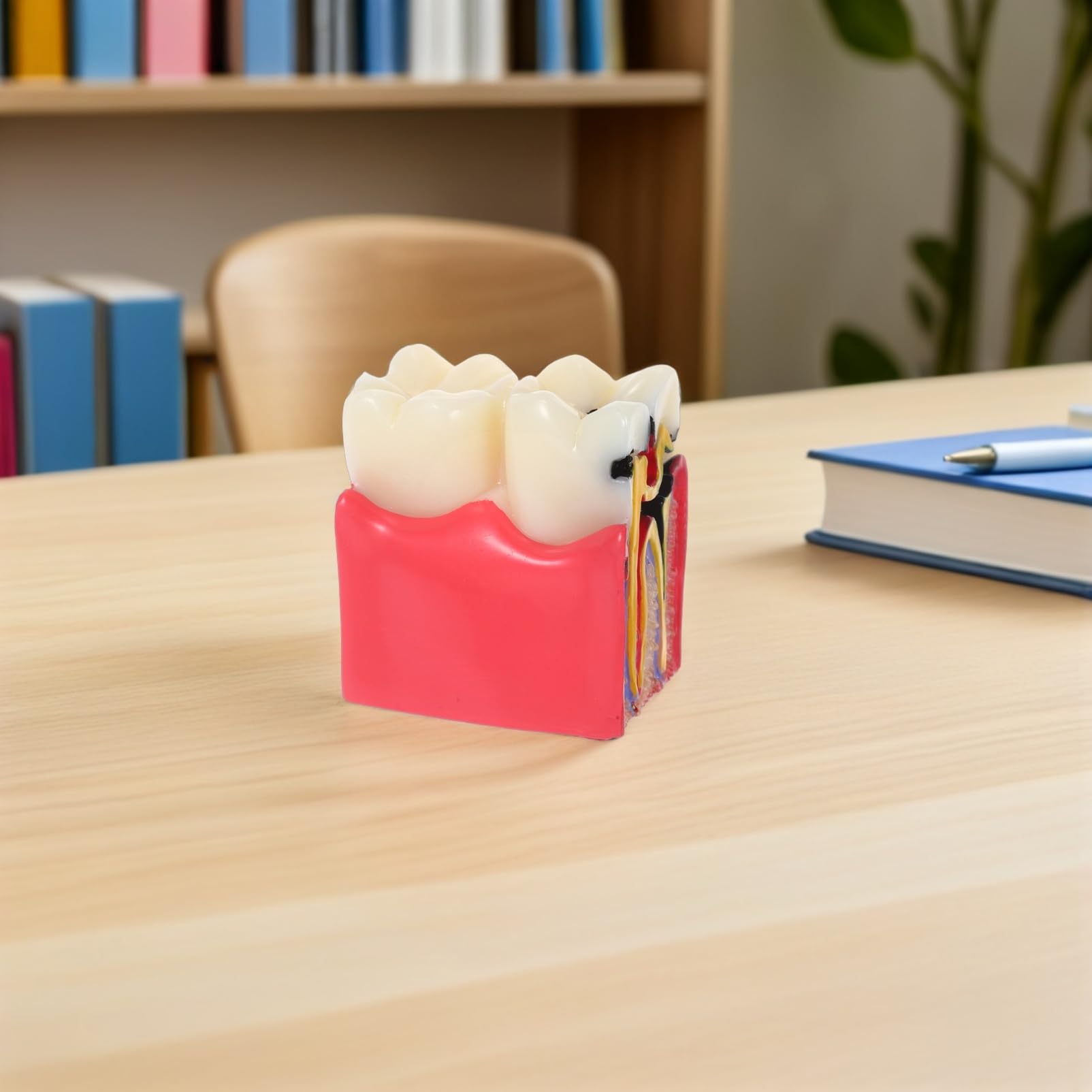 Alipis Modèle D'enseignement Comparatif de Carie Dentaire en Résine pour Dentiste Simulation Précise, Application Polyvalente pour L'éducation à Domicile et Scolaire
