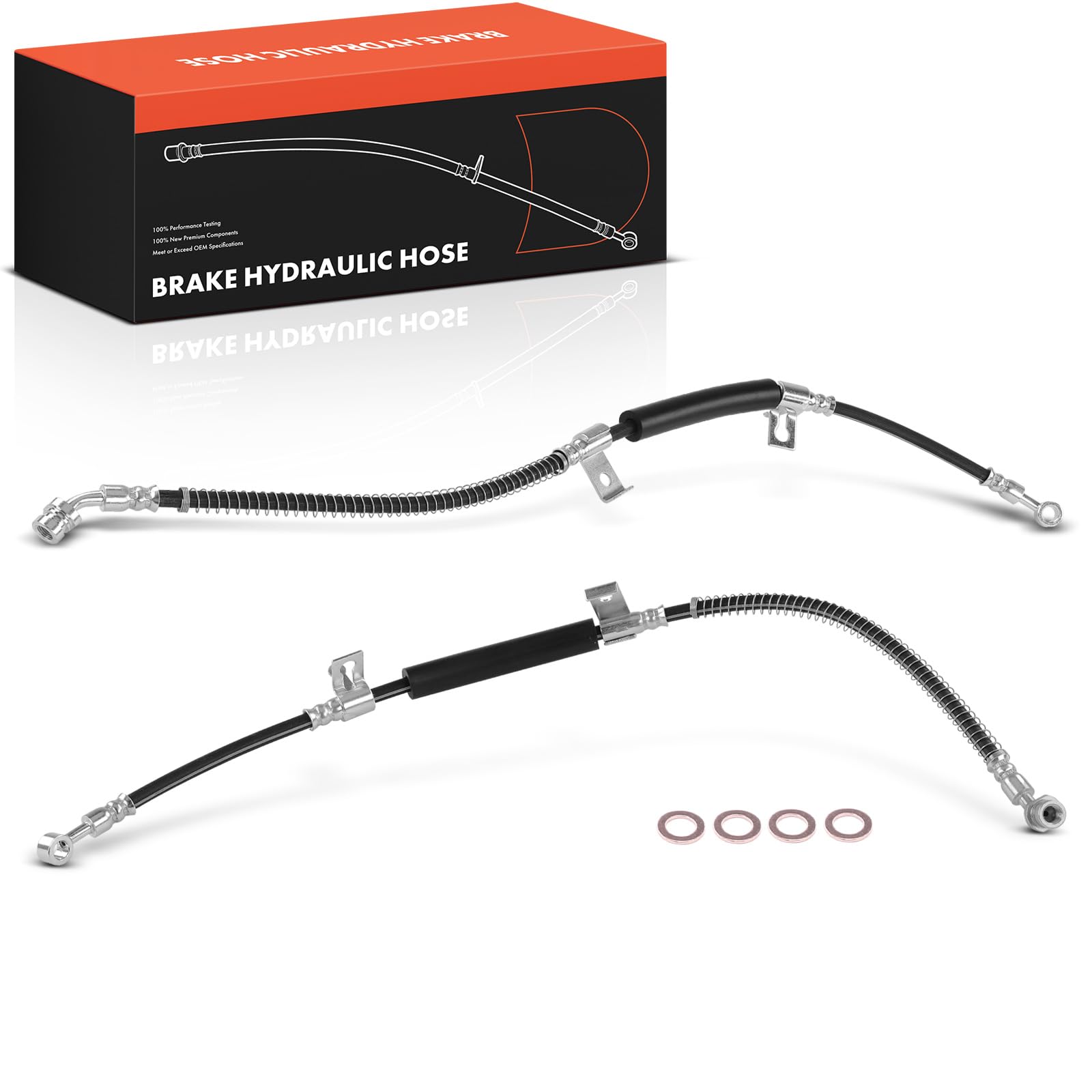 Frankberg 2 mangueras de freno delanteras izquierda y derecha 587323E200 | Compatible con: Sorento I JC