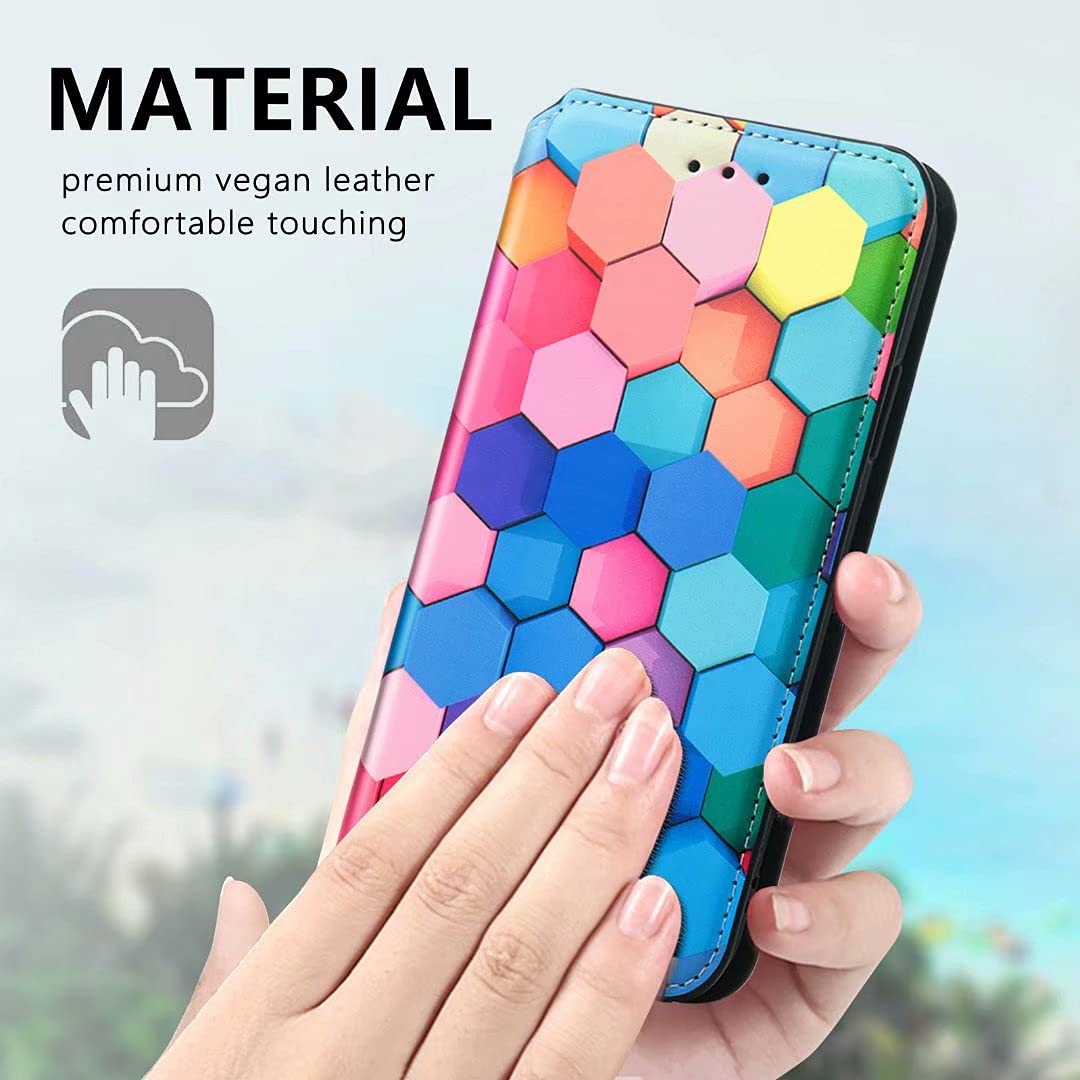 Cover Portafoglio In Pelle Con Supporto Per Realme C11 (2021) - Custodia Flip Magnetica Con Slot Per Carte, Blu Lupo