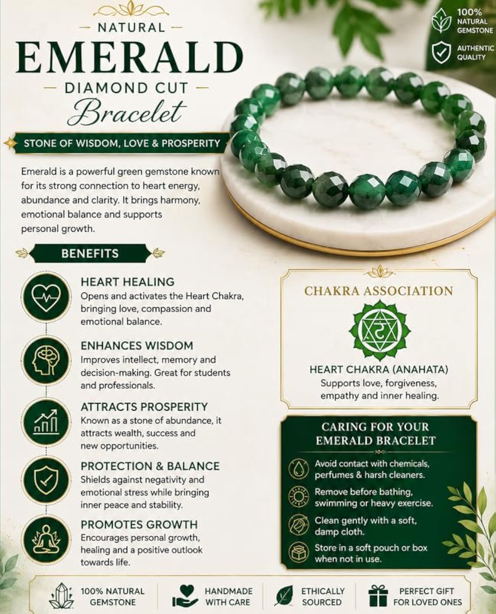 RareFind Gallery Emerald Bracelet, Certified Luxury Panna Stone