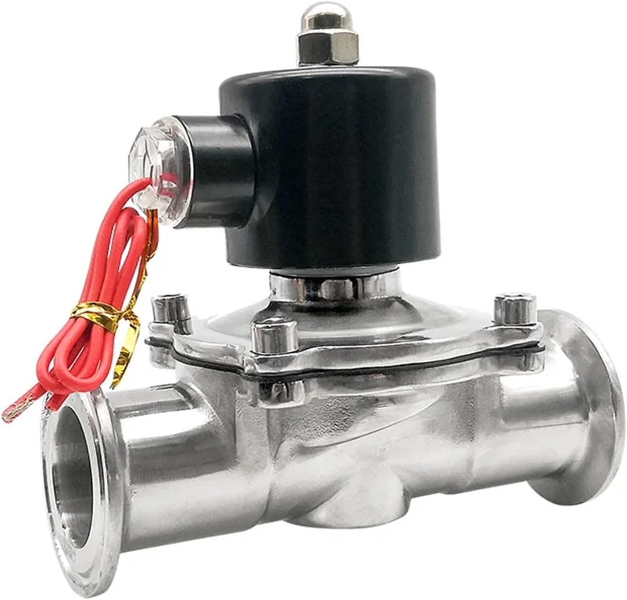 1/2" 304 Stainless Steel Nomally Closed Clamp Type Solenoid Valve AC220V DC24V solenoid valve(24VDC)