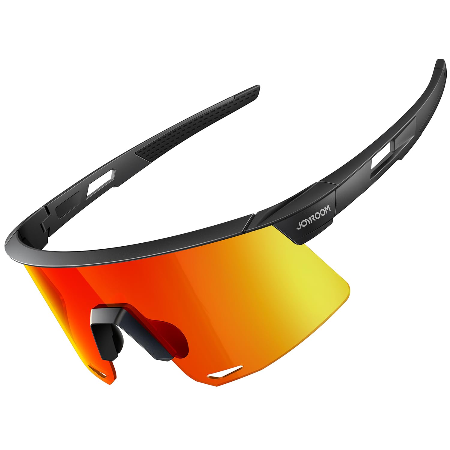 JOYROOM Occhiali Ciclismo Uomo e da Donna [Nasello Regolabile] [Anti-Appannamento] Occhiali Veloci da Sole Polarizzati Protezione UV400 Occhiali Sportivi in TR90 per Bicicletta Ebike Corsa Pesca