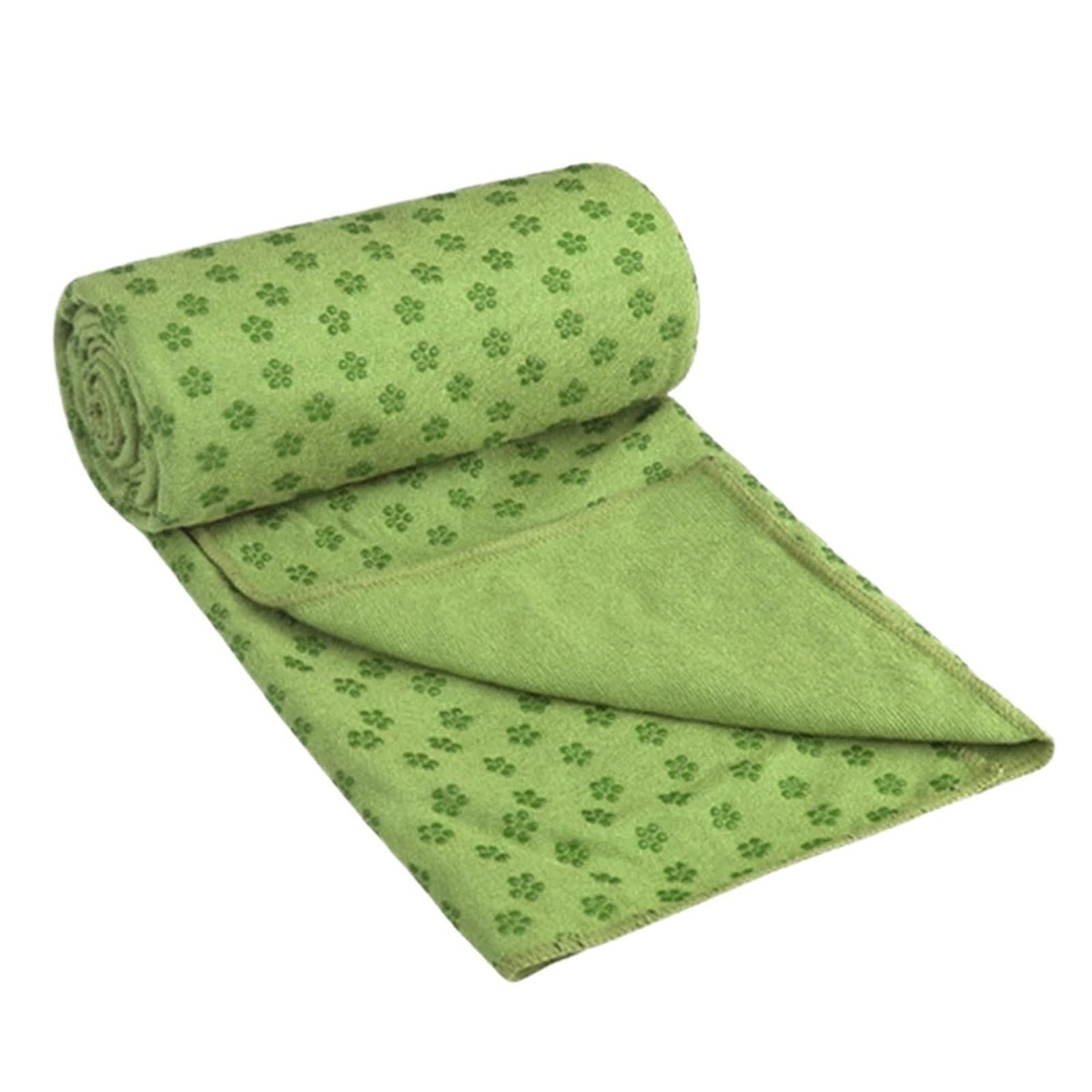 Couverture de tapis yoga absorbante et serviette antidérapante