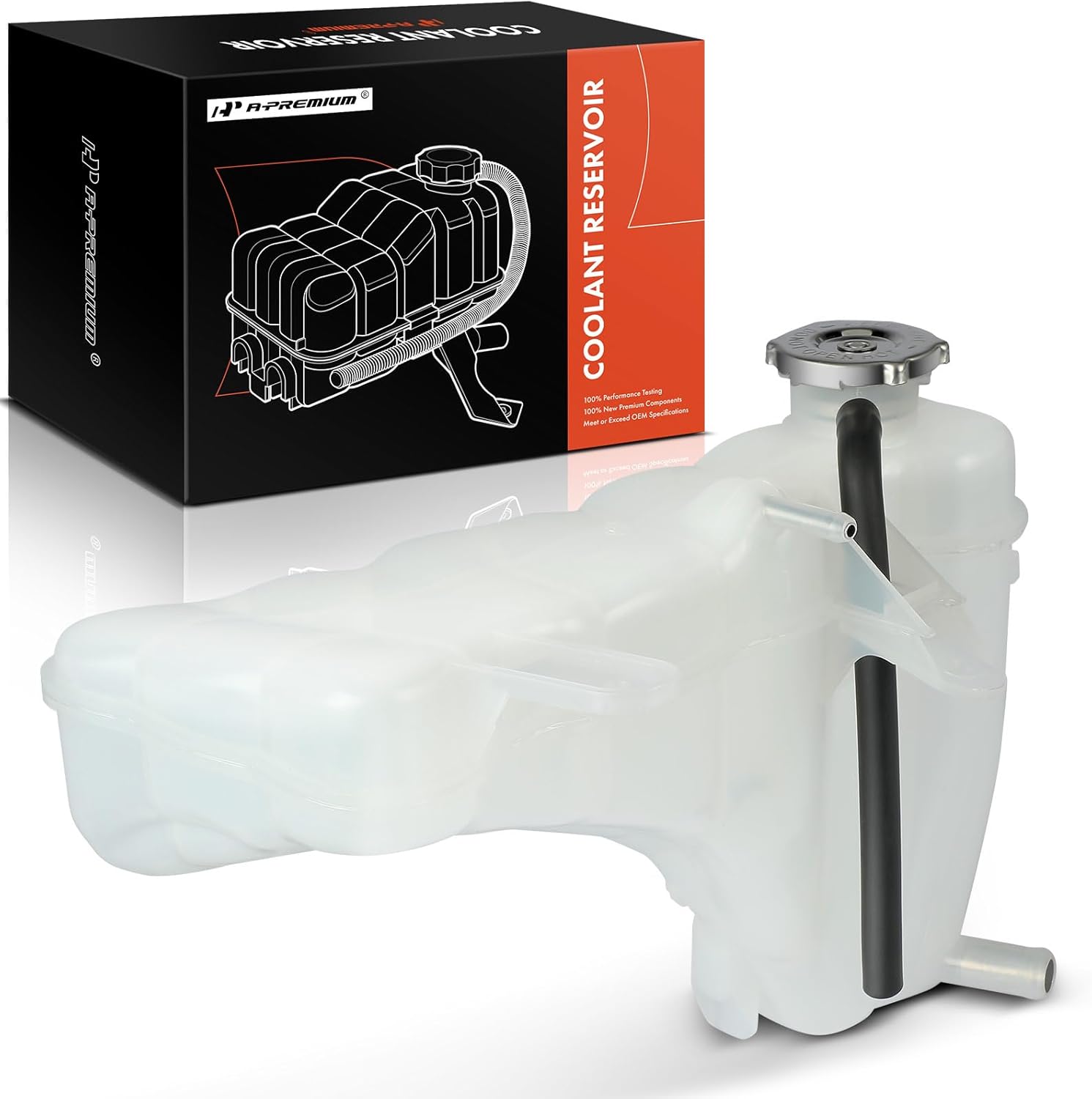 A-Premium Engine Coolant Reservoir Tank [with Cap] Compatible with Dodge Charger, Challenger & Chrysler 300, 2011-2023, Front Overflow Tank Reservoir