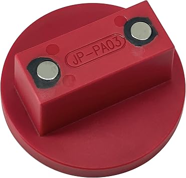 Potauto Nylon PA6 Magnetic Jack Pad Jacking Puck Adapter Support Compatible with Mercedes Benz Vehicles 2000-Present Qty 1, Red