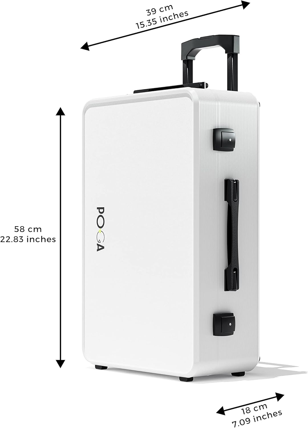 Smart | POGA LUX PlayStation 5 Premium Console Travel Case incl. Trolley and 24‘‘ AOC Gaming Monitor - white | Model PlayStation 5 2026 - view 3