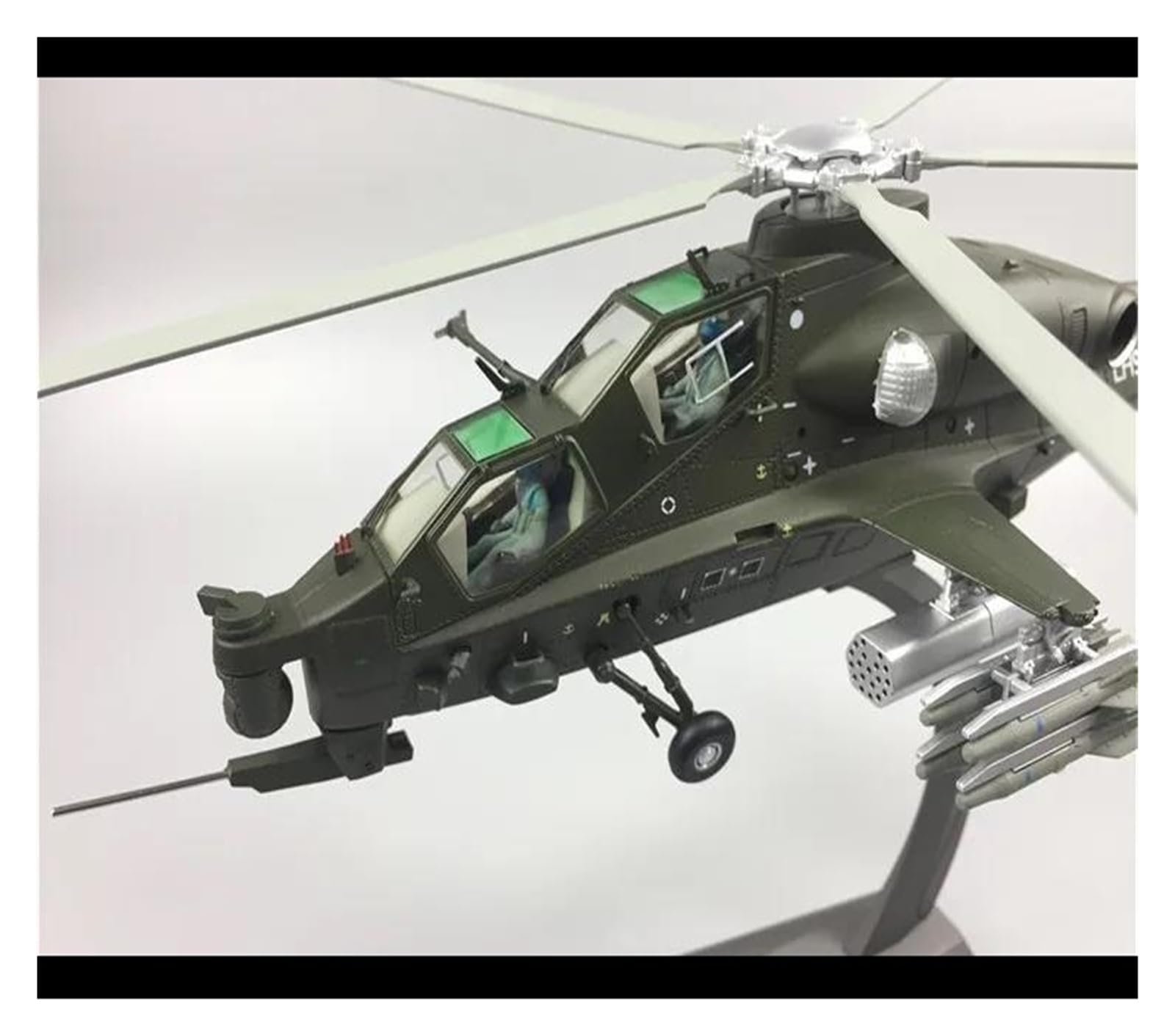 Mini Modell Flugzeug 1:48 Für Druckguss-Maßstab WZ-10 Militärtransporthubschrauber-Flugzeugmodell Fertiges Statisches Metall-Hobbyspielzeug