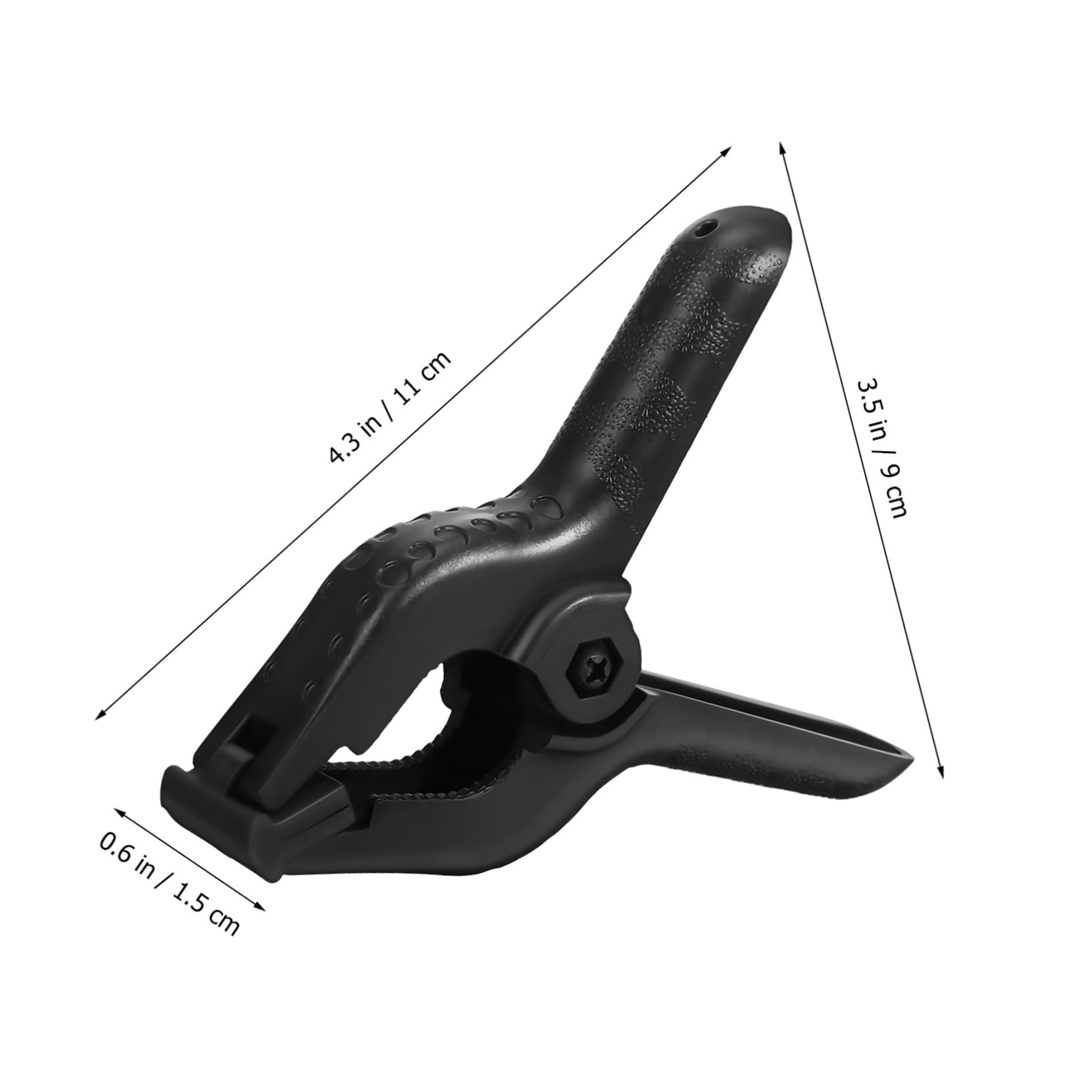 OSALADI 6pcs Pp Black Studio Backdrop Clip Pool Cover Clips Backdrop Stand Spring Clamps Clips for Balloon Arch