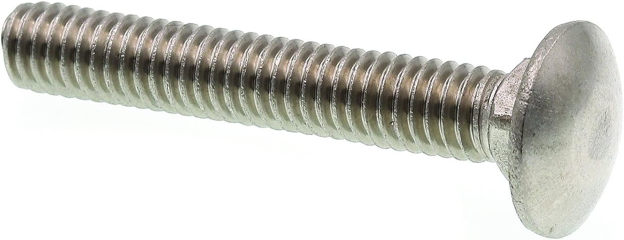 Prime-Line 9062982 Carriage Bolts, 5/16 In.-18 X 2 In., Grade 18-8 Stainless Steel (15 Pack)