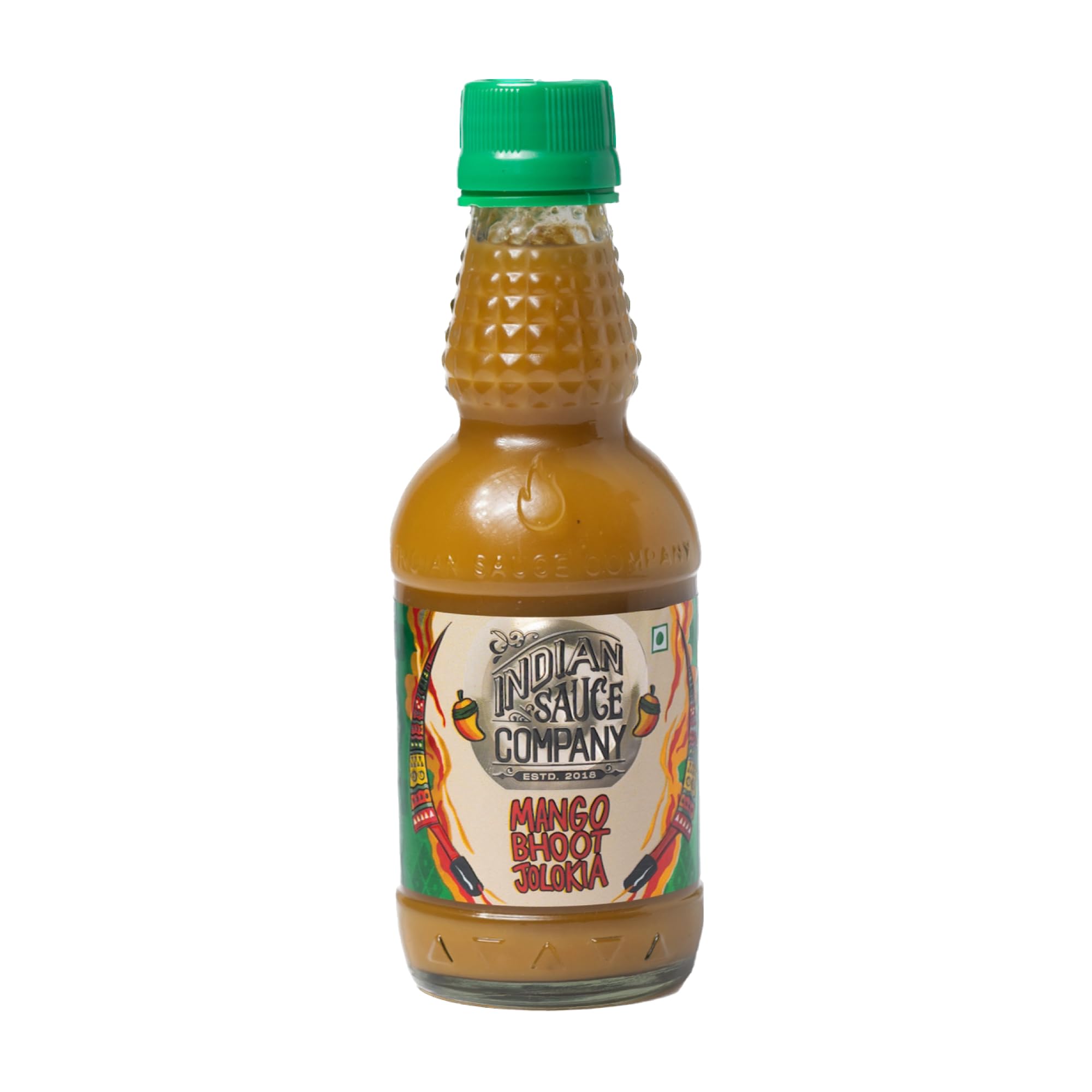 Buy Indian Sauce Company Mango Bhoot Jolokia Hot Sauce, 180 ml
