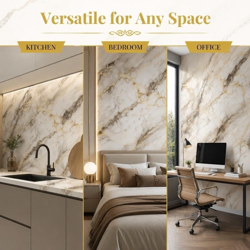 Peel and Stick Stone Tile Wall Panels Backsplash Decor Easy to install