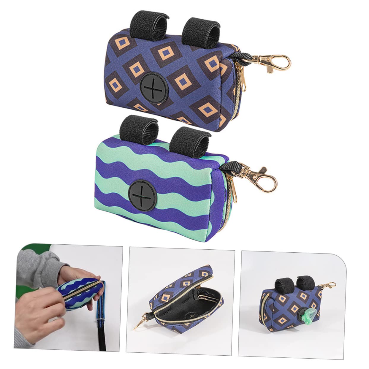 Lot De 4 Distributeurs De À Couches Portables Pour Nouveau-nés Support De Poubelle Pour L'extérieur Distributeur De À Crottes Pour Bébé 2 Pièces X 4