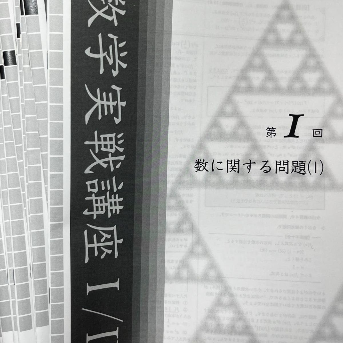 鉄緑会 高2数Ⅲ実戦講座 授業冊子 鉄緑会 数学 数学