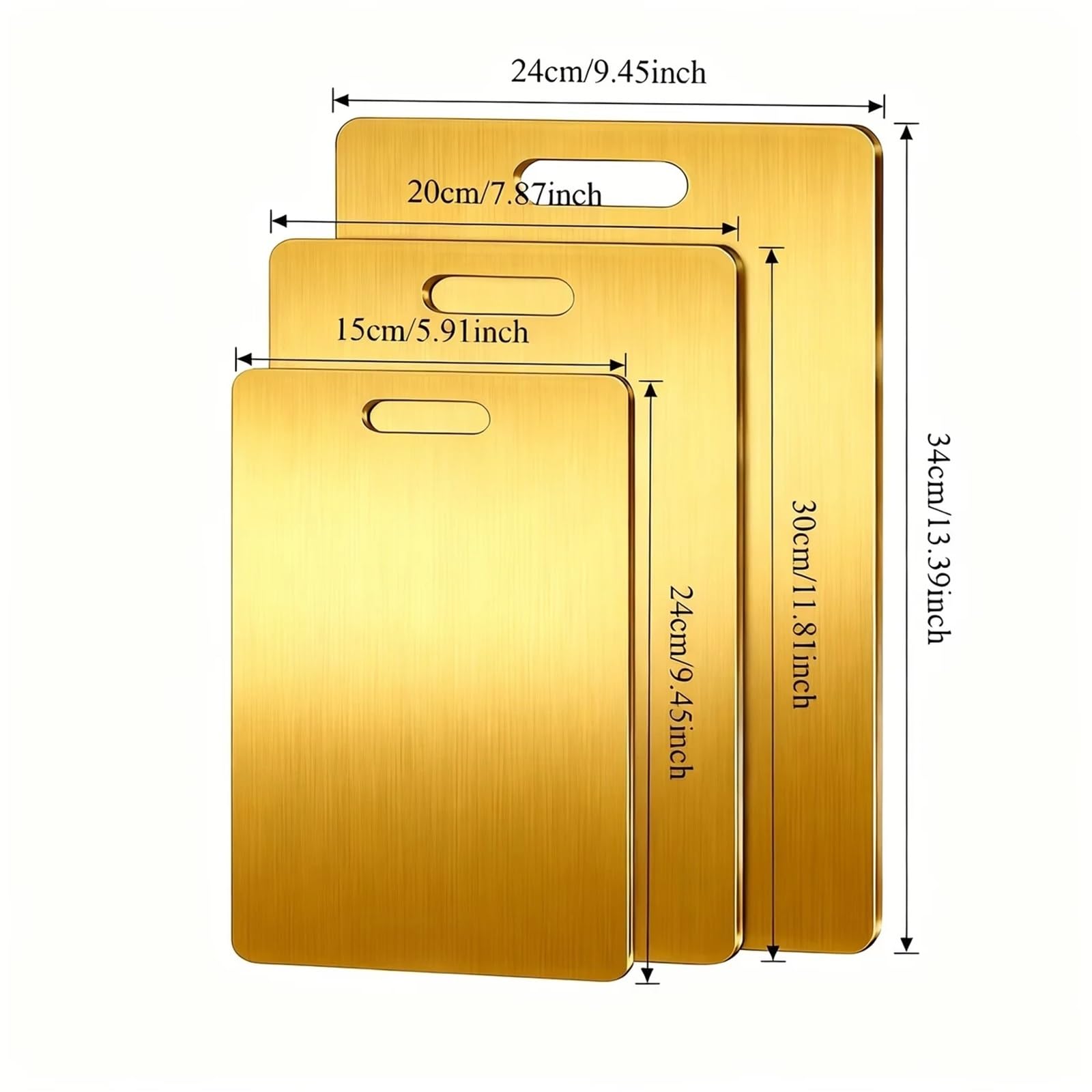Tagliere Acciaio Inox Tagliere antiaderente Gold 304