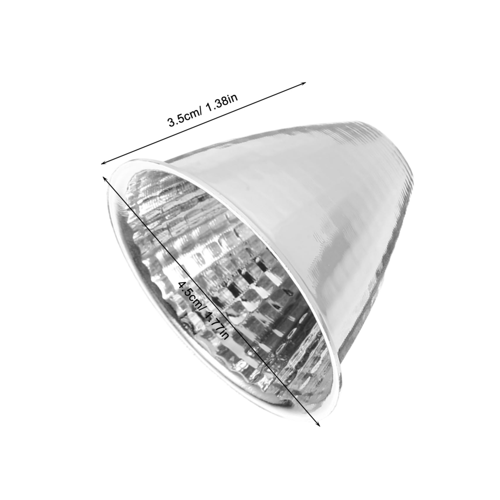 Homoyoyo Pack Spotlight Hood Accessory Cap Reflecting Plate for Flashlight Led Light Reflector Cup for Enhanced Brightness Replacement Part for Chandelier Shade